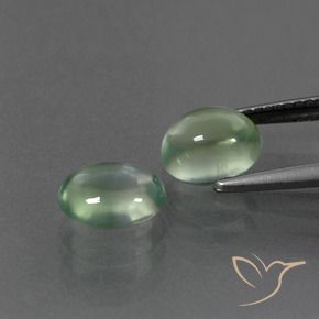 3.59 ct natürliche hellgrün Prehnit-Edelsteine, Oval, Transparent
