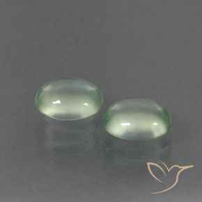 3.27 ct natürliche Warmes Grün Prehnit-Edelsteine, Oval, Transparent