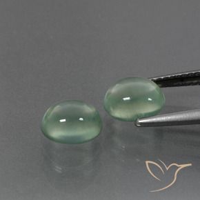 3.23 ct natürliche Warmes Grün Prehnit-Edelsteine, Oval, Transparent