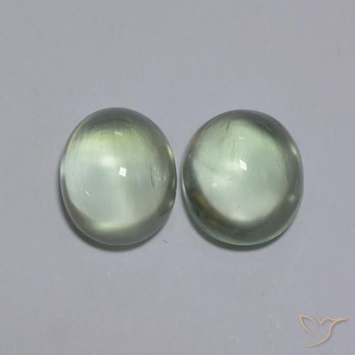 3.56 ct natürliche Sehr helles Grün Prehnit-Edelsteine, Oval, Transparent