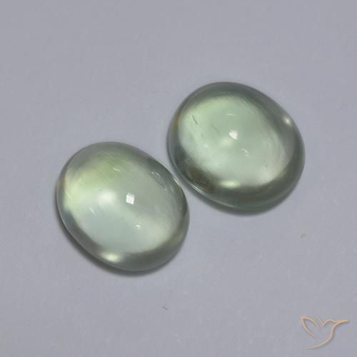 3.56 ct natürliche Sehr helles Grün Prehnit-Edelsteine, Oval, Transparent