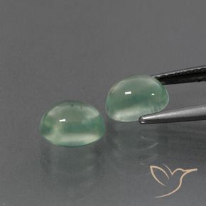3.18 ct natürliche Helles Mintgrün Prehnit-Edelsteine, Oval, Transparent