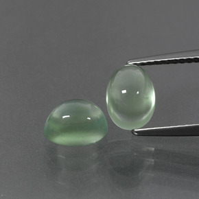 3,35 ct natürliche grüner Prehnit-Edelsteine, Oval Schliff, Transparent