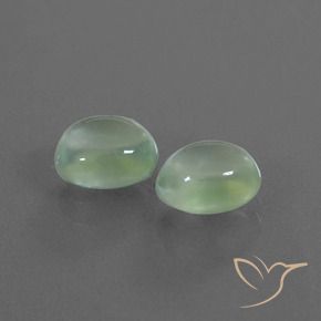 2.76 ct natürliche Hellgelb Grün Prehnit-Edelsteine, Oval, Transparent