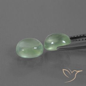 2.76 ct natürliche Hellgelb Grün Prehnit-Edelsteine, Oval, Transparent