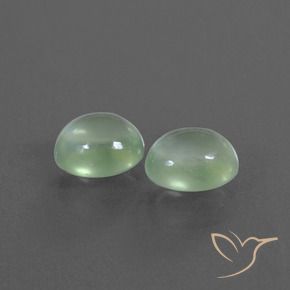 2.56 ct natürliche Hellgelb Grün Prehnit-Edelsteine, Oval, Transparent