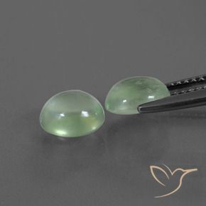 2.56 ct natürliche Hellgelb Grün Prehnit-Edelsteine, Oval, Transparent