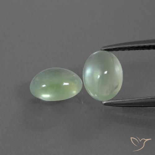 2.39ctw Natürlicher Helles Birnengrün Prehnit, Oval, Transparent