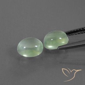 2.78 ct natürliche Hellgelb Grün Prehnit-Edelsteine, Oval, Transparent