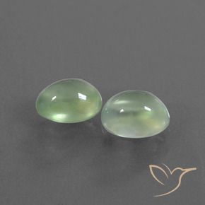 2.65 ct natürliche Hellgelb Grün Prehnit-Edelsteine, Oval, Transparent