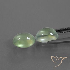 2.65 ct natürliche Hellgelb Grün Prehnit-Edelsteine, Oval, Transparent