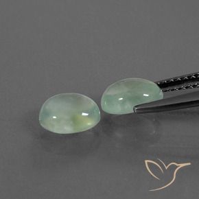 2.09 ct natürliche Sehr helles Grün Prehnit-Edelsteine, Oval, Transparent