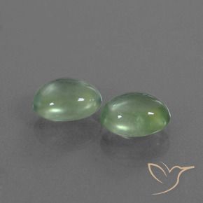 2.62 ct natürliche gelblich-grün Prehnit-Edelsteine, Oval, Transparent