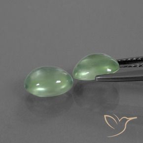 2.62 ct natürliche gelblich-grün Prehnit-Edelsteine, Oval, Transparent