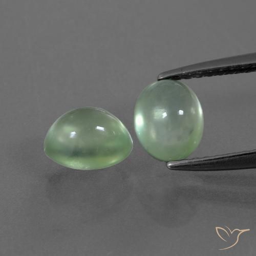 2.34ctw Natürlicher gelblich-grün Prehnit, Oval, Transparent