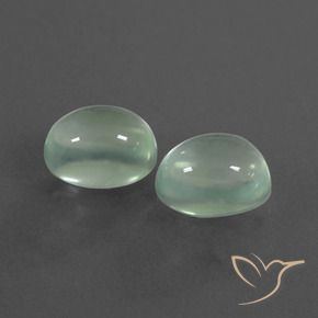 4.28 ct natürliche Sehr helles Gelbgrün Prehnit-Edelsteine, Oval, Transparent
