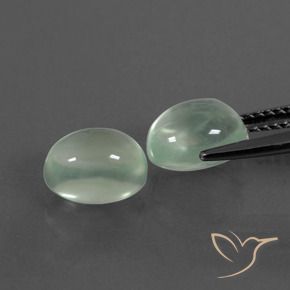 4.28 ct natürliche Sehr helles Gelbgrün Prehnit-Edelsteine, Oval, Transparent