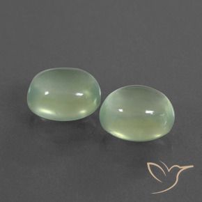 4.66 ct natürliche Hellgelb Grün Prehnit-Edelsteine, Oval, Transparent