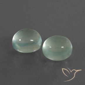 4.96 ct natürliche Sehr helles Gelbgrün Prehnit-Edelsteine, Oval, Transparent