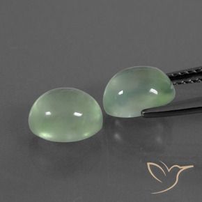 3.97 ct natürliche Sehr helles Grün Prehnit-Edelsteine, Oval, Transparent