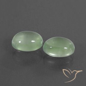 3.62 ct natürliche Helles Birnengrün Prehnit-Edelsteine, Oval, Transparent