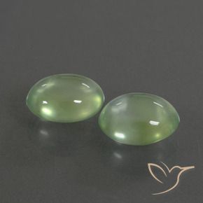 3.94 ct natürliche Mittelgrün Prehnit-Edelsteine, Oval, Transparent