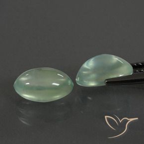3.76 ct natürliche gelblich-grün Prehnit-Edelsteine, Oval, Transparent