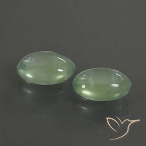 3.48 ct natürliche Warmes Grün Prehnit-Edelsteine, Oval, Transparent