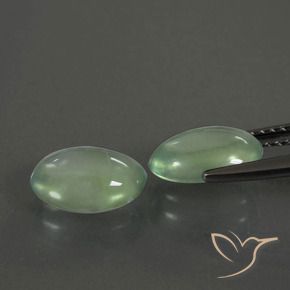 3.48 ct natürliche Warmes Grün Prehnit-Edelsteine, Oval, Transparent