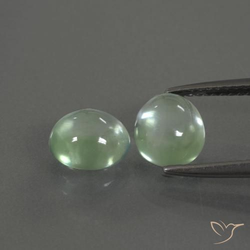 3.18ctw Natürlicher Hellgelb Grün Prehnit, Oval, Transparent