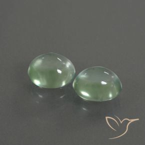 3.18 ct natürliche Hellgelb Grün Prehnit-Edelsteine, Oval, Transparent