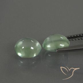 3.18 ct natürliche Hellgelb Grün Prehnit-Edelsteine, Oval, Transparent