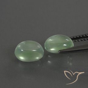 3.04 ct natürliche Warmes Grün Prehnit-Edelsteine, Oval, Transparent