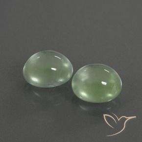 3.91 ct natürliche hellgrün Prehnit-Edelsteine, Oval, Transparent