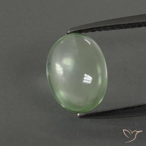 2.06ct Natürlicher hellgrün Prehnit, Oval, Transparent