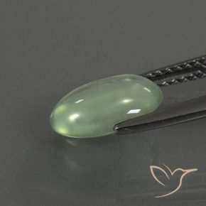 9,17 ctw natürlicher hellgrün Prehnit, Oval, Transparent