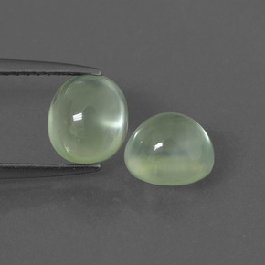 3,64 ct natürliche grüner Prehnit-Edelsteine, Oval Schliff, Transparent