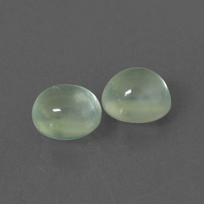 3,64 ct natürliche grüner Prehnit-Edelsteine, Oval Schliff, Transparent