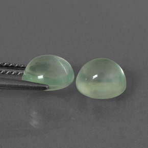 3,64 ct natürliche grüner Prehnit-Edelsteine, Oval Schliff, Transparent