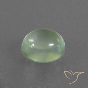 2,34 ctw natürlicher grüner Prehnit, Oval Schliff, Transparent