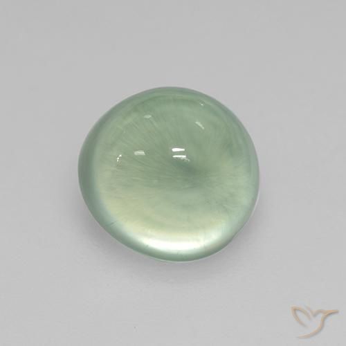 9,17 ctw natürlicher Helles Birnengrün Prehnit, Oval, Transparent