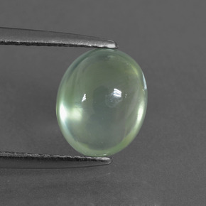 2,52 ctw natürlicher grüner Prehnit, Oval Schliff, Transparent