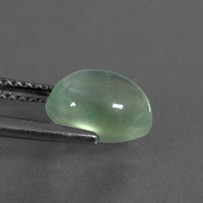 2,52 ctw natürlicher grüner Prehnit, Oval Schliff, Transparent
