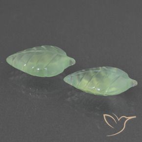 11.91 ct natürliche Hellgelb Grün Prehnit-Edelsteine, Fantasie, Lichtdurchlässig