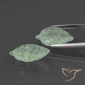 9.73 ct natürliche Sehr helles Grün Prehnit-Edelsteine, Fantasie, Lichtdurchlässig