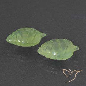 10.14 ct natürliche gelblich-grün Prehnit-Edelsteine, Fantasie, Lichtdurchlässig