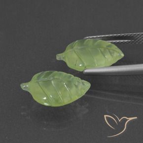 10.14 ct natürliche gelblich-grün Prehnit-Edelsteine, Fantasie, Lichtdurchlässig