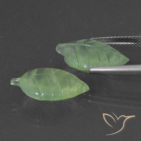 14.47 ct natürliche Mittelgrün Prehnit-Edelsteine, Fantasie, Lichtdurchlässig