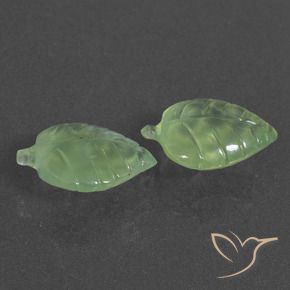 10.56 ct natürliche Blasses Birnengrün Prehnit-Edelsteine, Fantasie, Lichtdurchlässig
