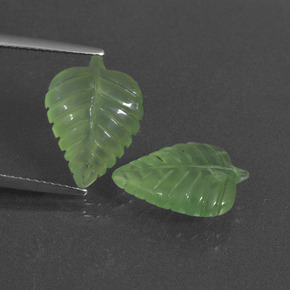 8,96 ct natürliche grüner Prehnit-Edelsteine, Fantasieschliff, Lichtdurchlässig